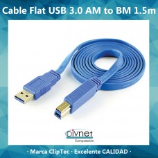 Cable Impresora Slim 3.0 Cliptec 1.5 Mts