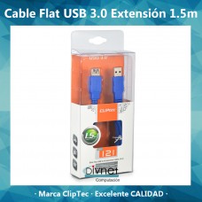 Cable Prolongador Usb Cliptec 3.0 1.5 Mts