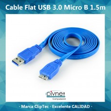 Cable Usb3.0 Cliptec A Micro B 1.5 Mts Para Disco