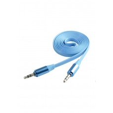 Cable Cliptec Metallic Slim Flat Stereo Audio Azul