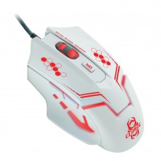 Mouse Gamer Cliptec Blanco Therius 2400 Dpi Ilumin