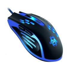 Mouse Gamer Cliptec Sauris 2400 Dpi Iluminado Azul