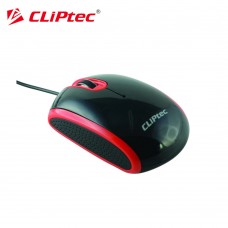 Mouse Cliptec Speed-Logic Usb Optico Rojo