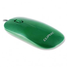 Mouse Cliptec 4 Estaciones Cableado Verde