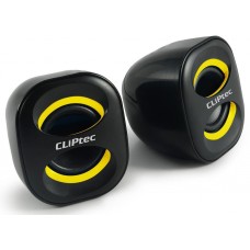 Parlante Cliptec Compact 2.0 Usb Multimedia Amaril