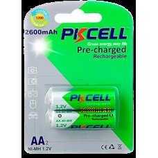 Pilas Recargables Aa 2600mah 2 B Descarga Pkcell