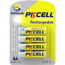 Pilas Recargables Aa 2800mah 4 Unidades Pkcell