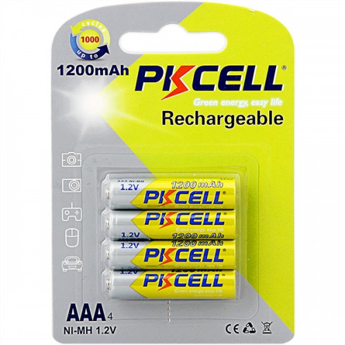 Pilas Recargables AAA 1100mAh X 4 Unidades