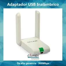 Placa De Red Tplink Usb Tl-Wn822n 300m 2 Antenas