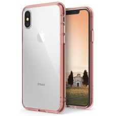 Funda Iphone X Pc Y Tpu Transp Rosa Pure