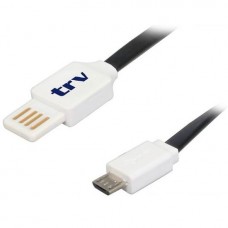 Cable Usb Trv Micro A Dual 1m Negro Plano Tipo